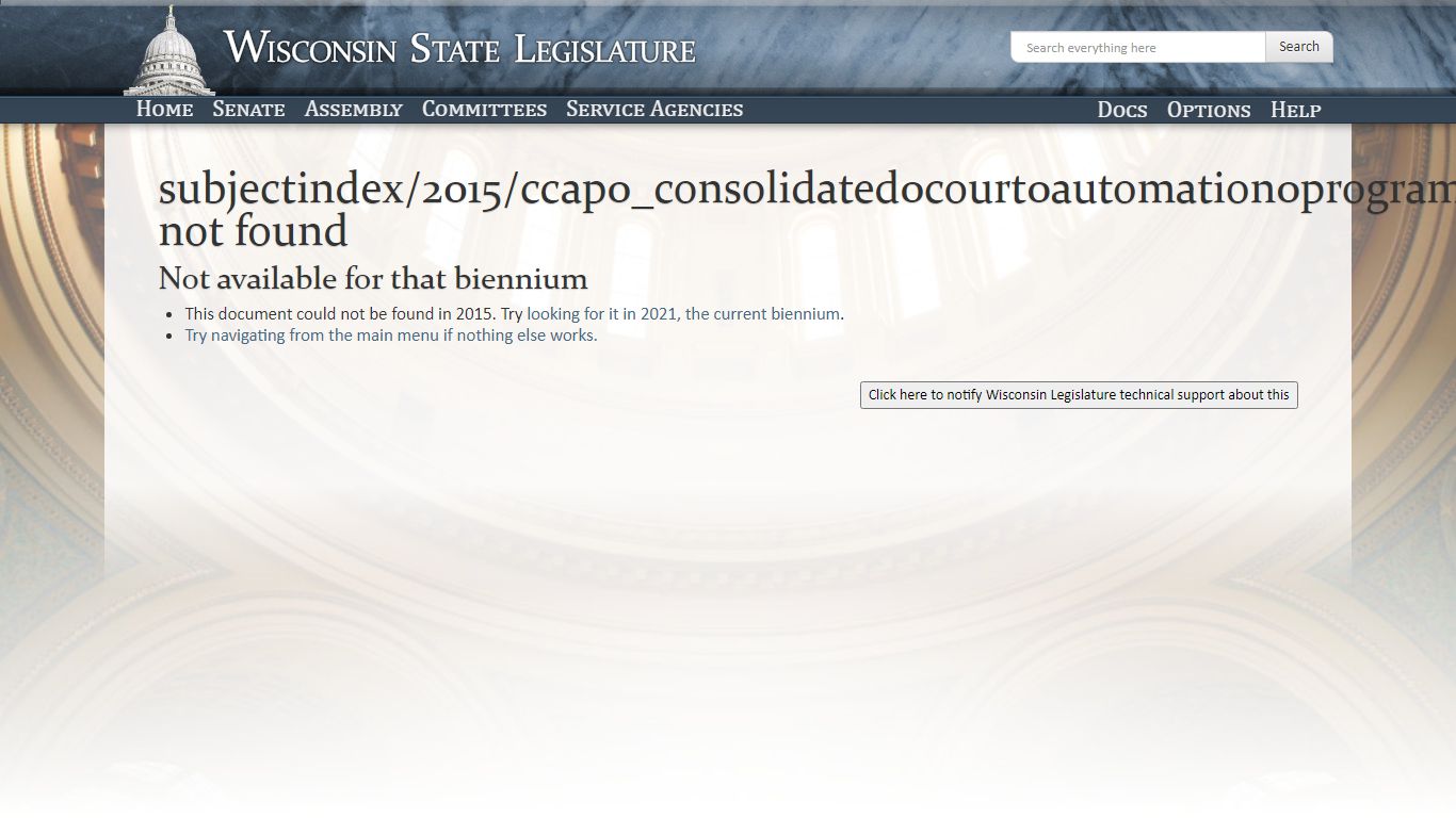 Wisconsin Legislature: CCAP (Consolidated Court Automation Programs)